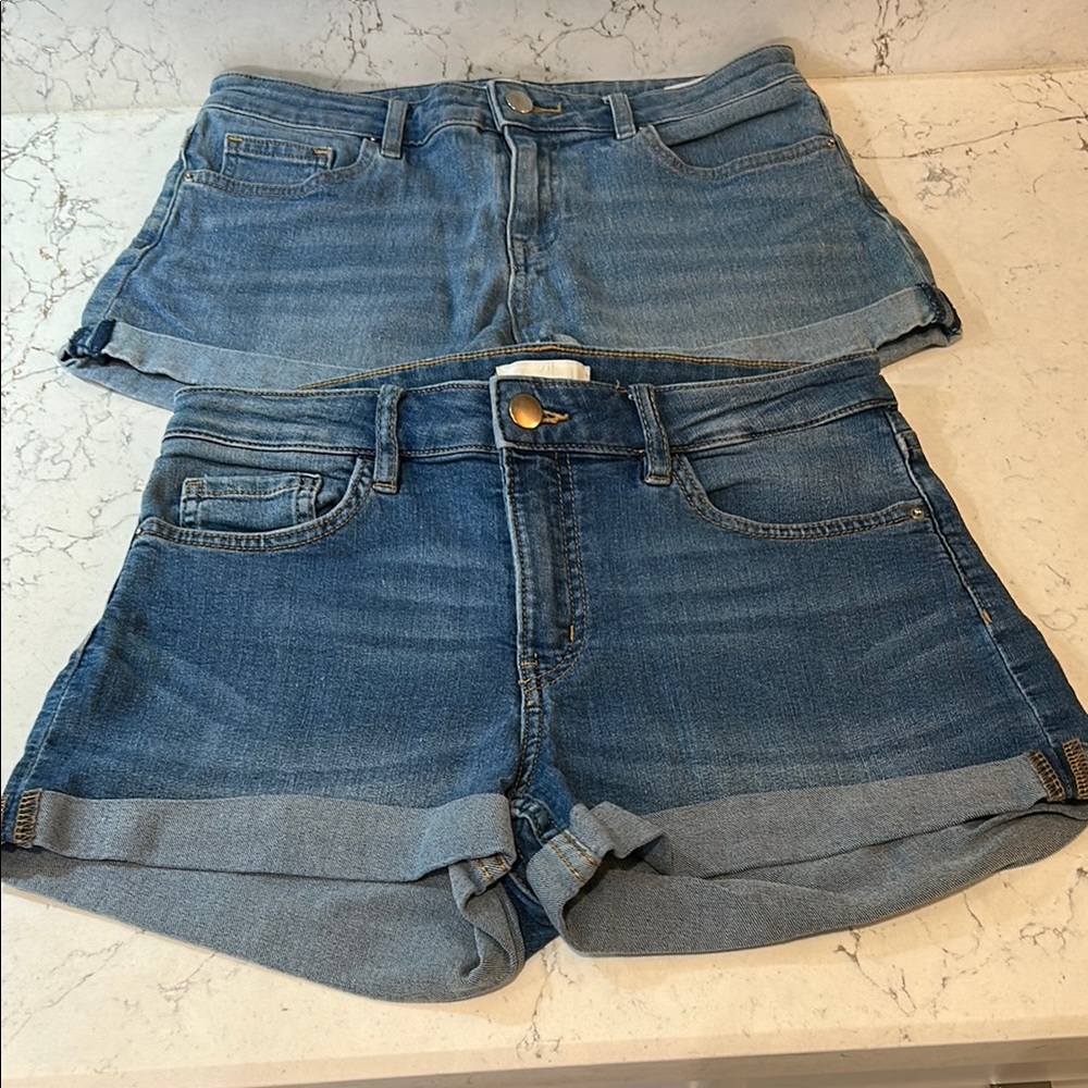 🟣 H&M Denim Blue Women's Shorts